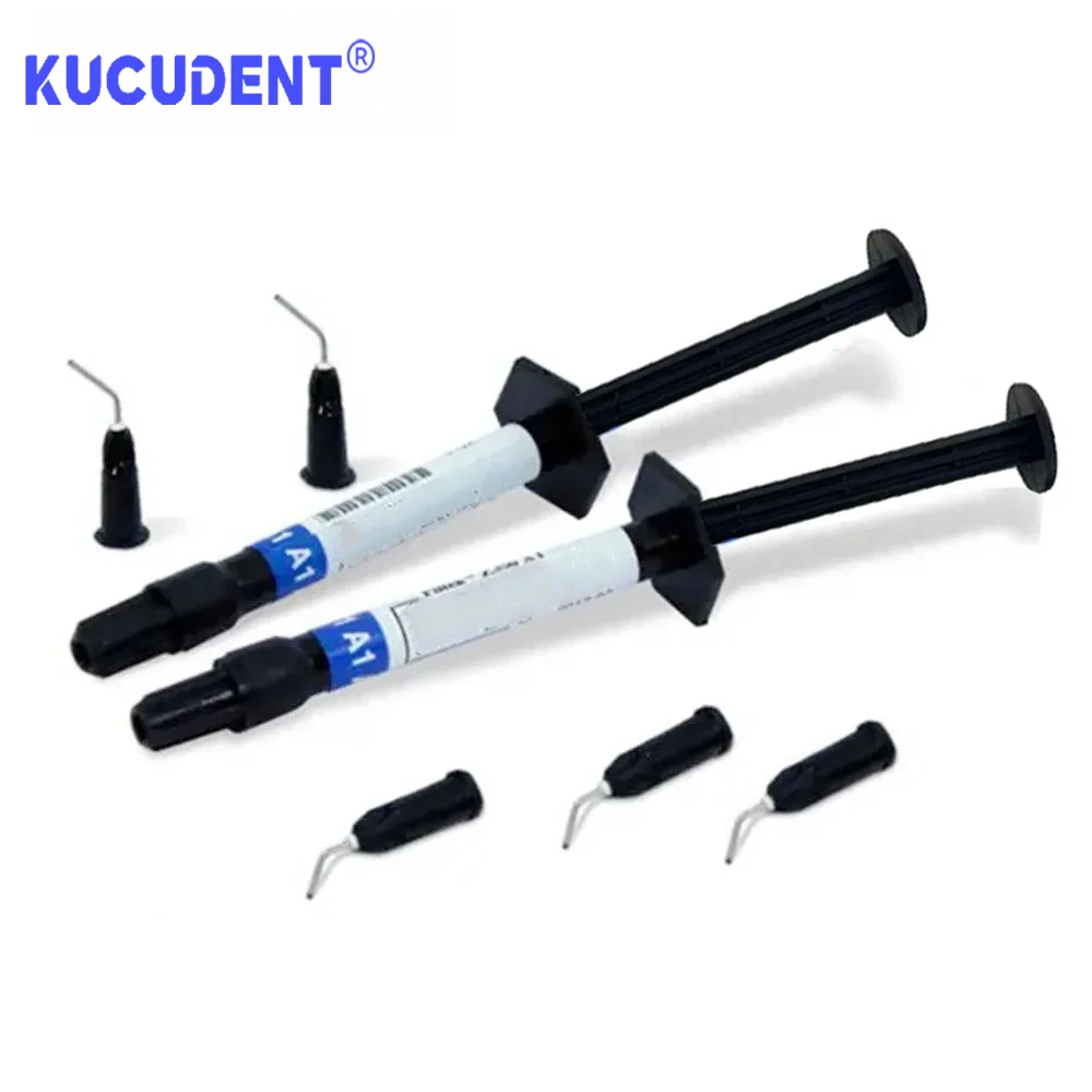 2g/Syringe×2 Dental Composite Resin - Universal Flowable Light Curing Material for Crown & Tooth Restoration (A2/A3)