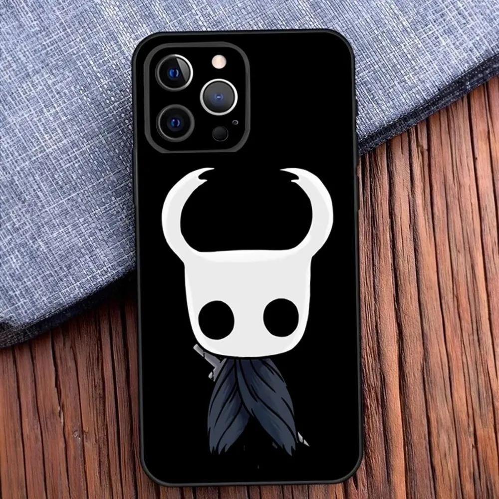 Game Hollow Knight Phone Case For iPhone 16,15,14,13,12,11,Pro,X,XS,Max,XR,Plus,Mini Soft Black Cover