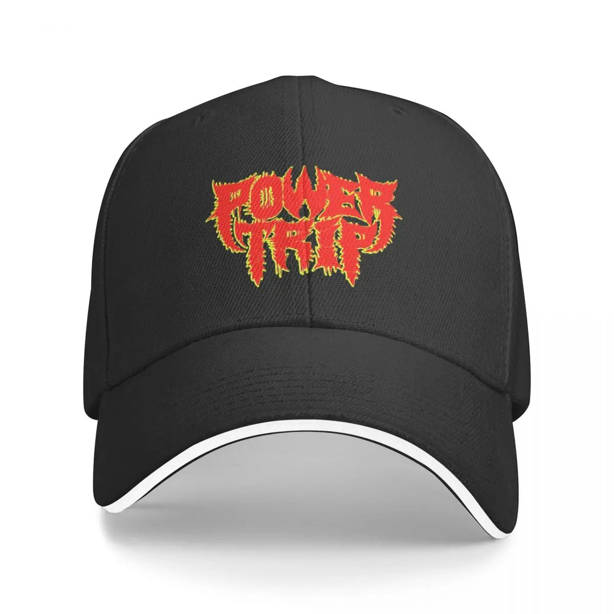 red yellow trip power Baseball Cap Custom Cap Rugby Mens Caps Women's