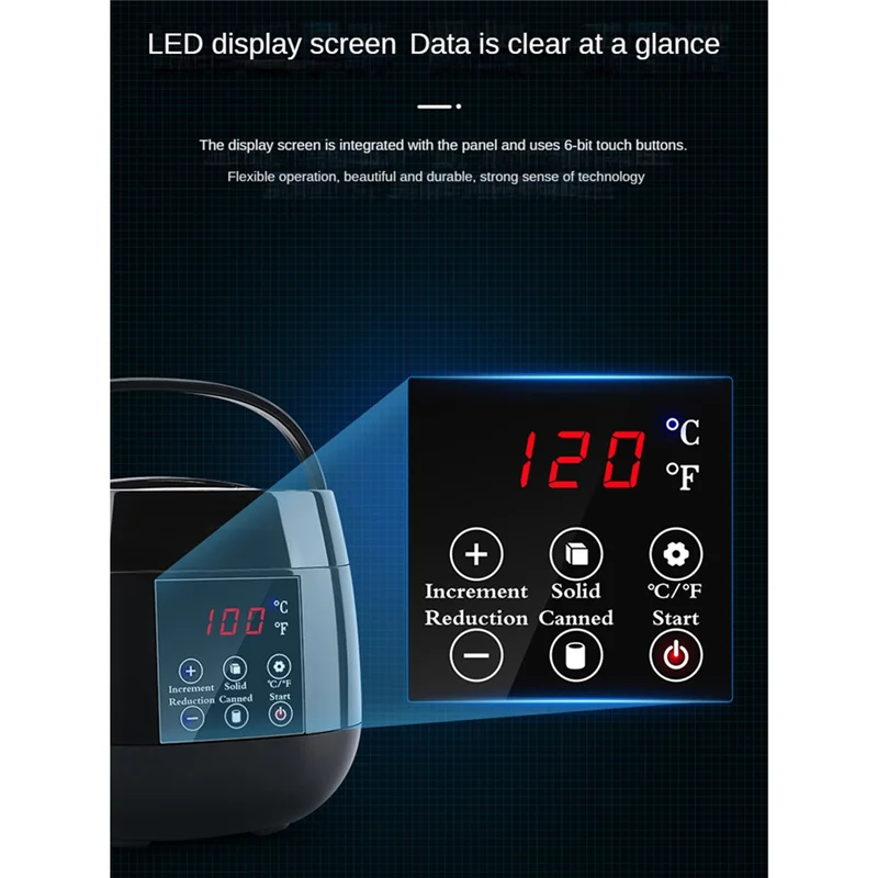 Fabricação de velas pote de derretimento de cera diy derretedor de cera para fazer velas display de temperatura led para adultos iniciantes plugue da ue hy