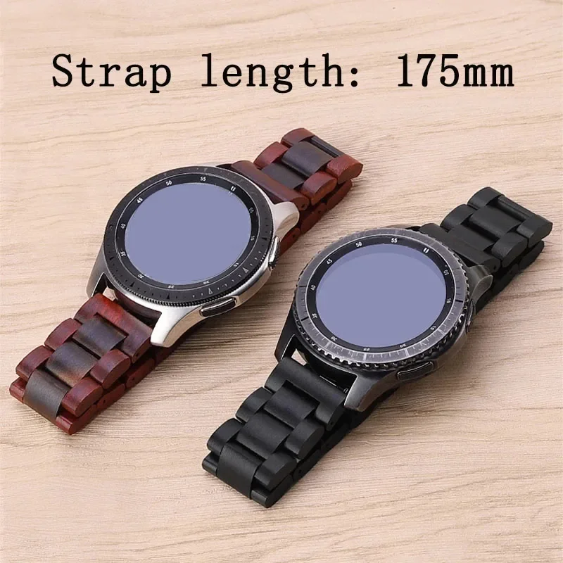 20mm 22mm Wooden Watch Band for Seiko for Omega for Rolex Sport Wrist Band Replacement Bracelet for Huawei Watch GT2e Pro Strap