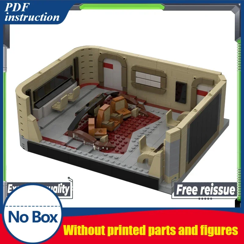 

Звездная модель фильма Moc, строительные кирпичи, альянс, конференц-зал, технология, модульные блоки, подарки, рождественские игрушки, наборы «сделай сам», сборка