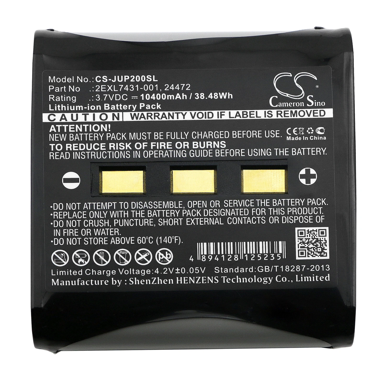 

CS Replacement Battery for Juniper Allegro 2,Archer 2,Systems AR2,Systems AG2,Surveyor 2,C PN:2EXL7431-001 10400mAh / 38.48Wh