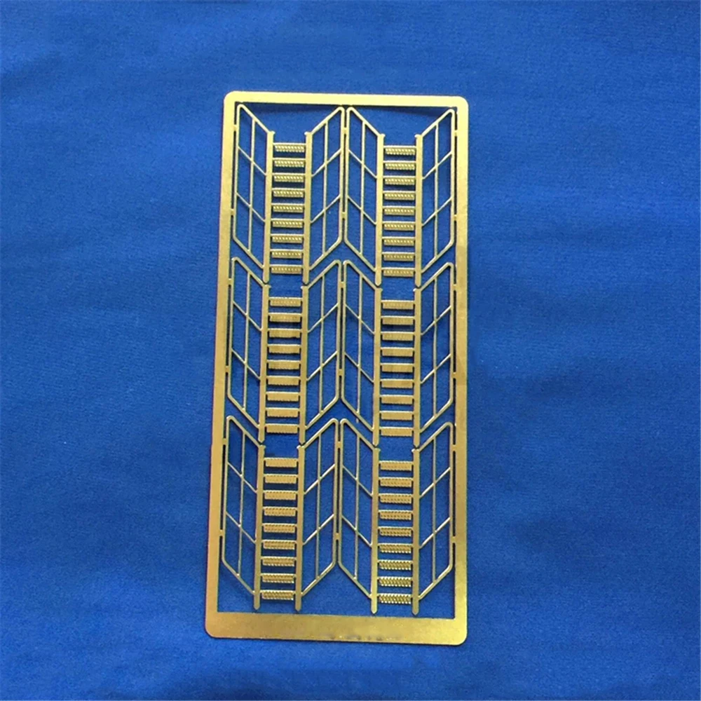 For 1:72 RC Model Boats Parts Brass Etching Sheet Etched Inclined Ladder DIY Accessories