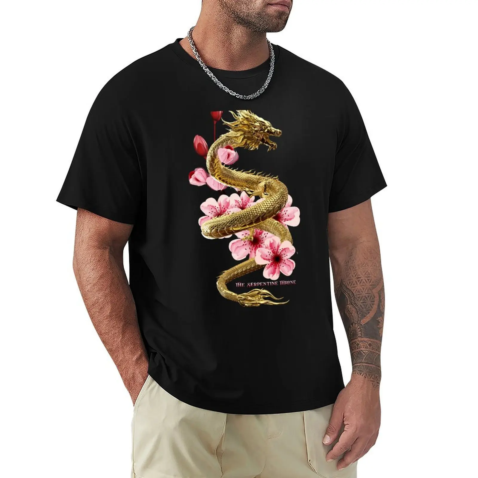

The Serpentine Throne Logo T-Shirt croswit shirt man oversized blanks funny gifts big and tall t shirts for men
