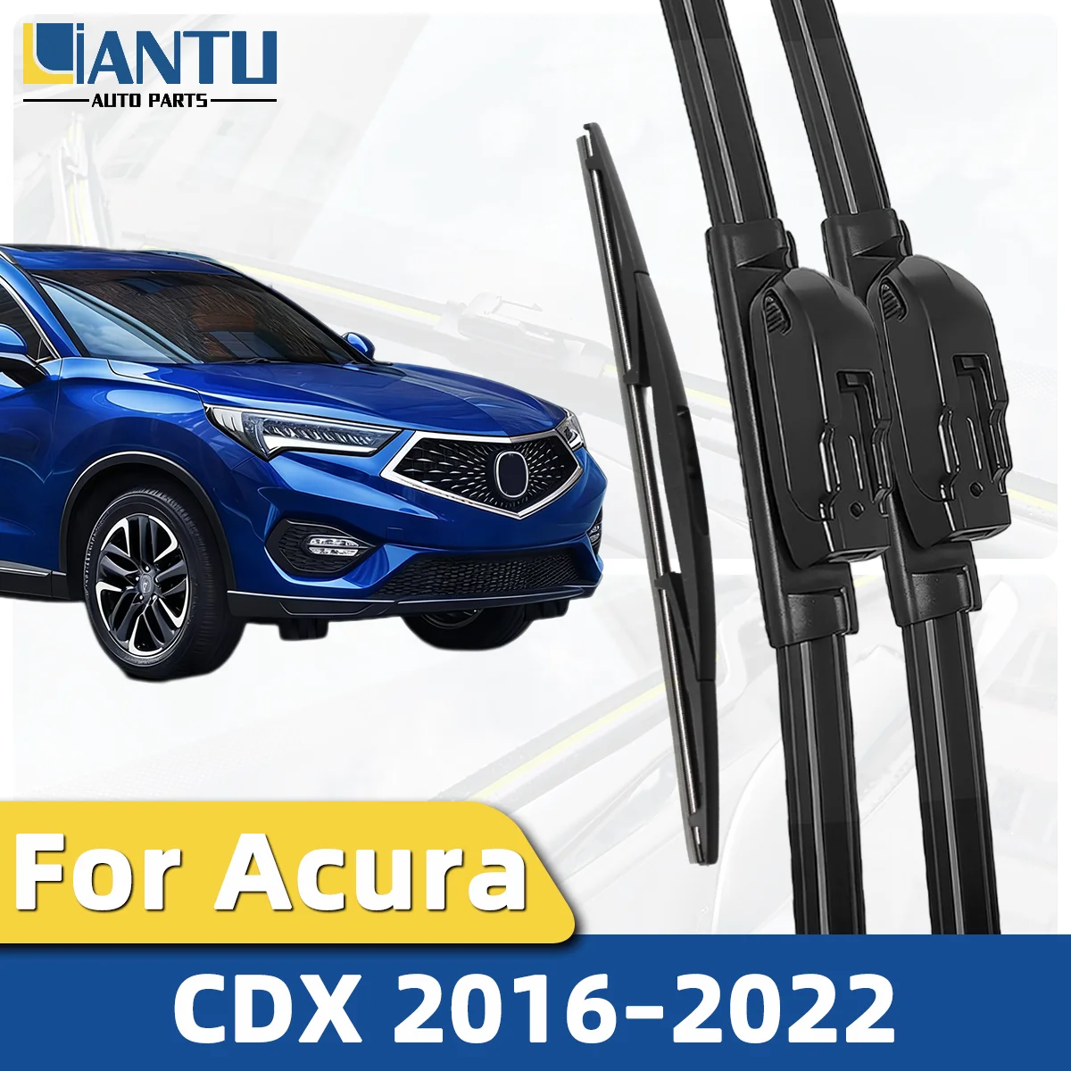 

1/3PCS Front And Rear Wiper Kit For Acura CDX 2016–2022 Windshield Wiper Silent Wiper Automotive Accessories 2021 2020 2019 2018