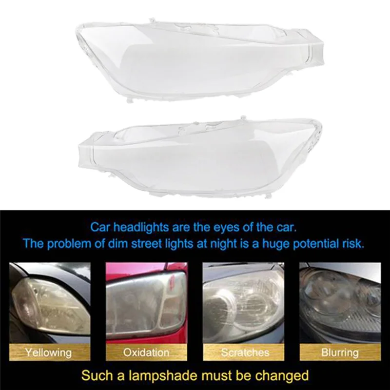 

1Pair Front LH&RH Headlight Lens Cover For BMW 3 Series F30 F31 12-15 320 328 330 340 Parts Car Head Light Lamp Shade Shell-TCES