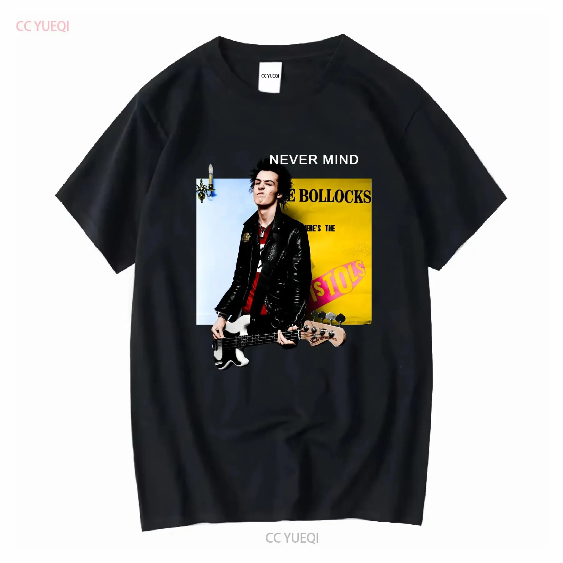 Sid Vicious Never Mind Signature T shirt vintage Washed streetwear graphic Versatile Casual Stylish fashion Soft vintage
