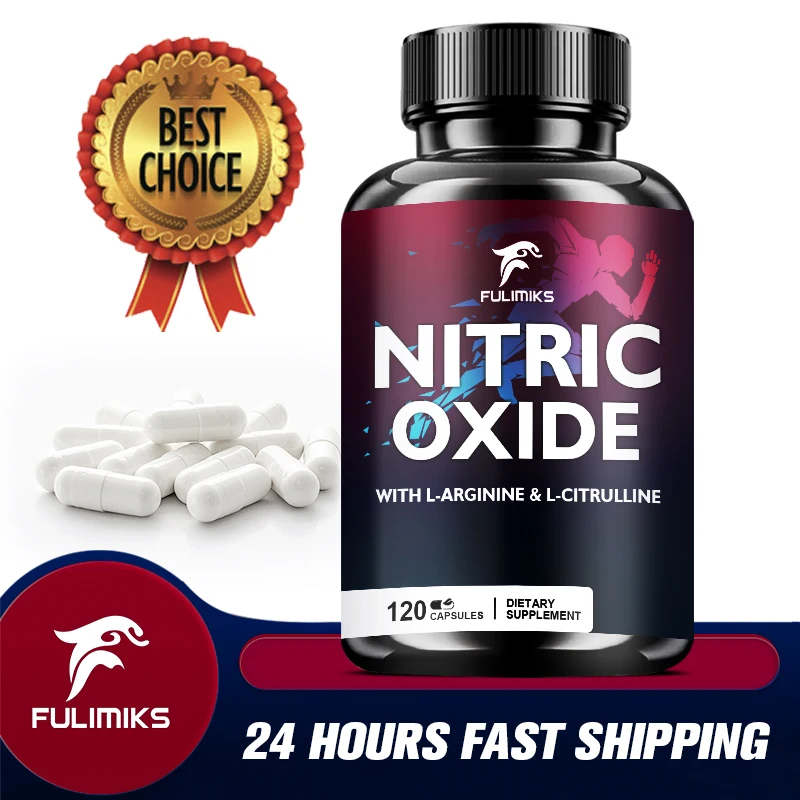 

Усилитель оксида азота, формула быстрого действия с L-аргиненом, повышает уровень оксида азота, улучшает кровообращение, 120 капсул