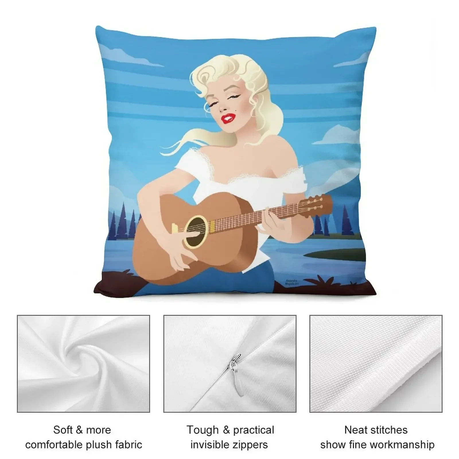 River Throw Pillow Pillowcases For Pillows Pillow Case pillow