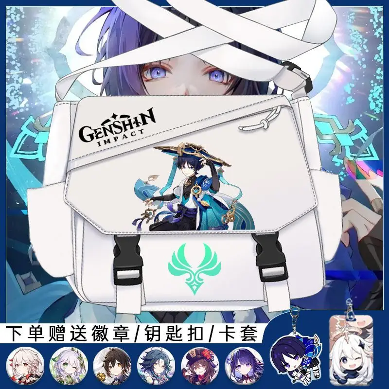 Merchandise Single Shoulder Backpack Stray Wanderer Junior High Student Large Capacity Crossbody School Bag Genshin Impact Game