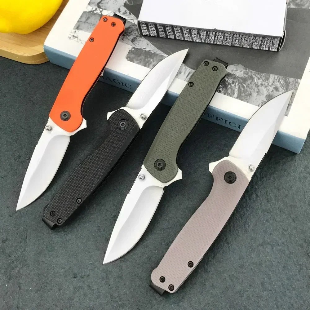 جديد عالي الجودة جيب سكين للفرد 440C شفرة النايلون الألياف الزجاجية مقبض الصيد في الهواء الطلق EDC أداة بقاء سكين تخييم