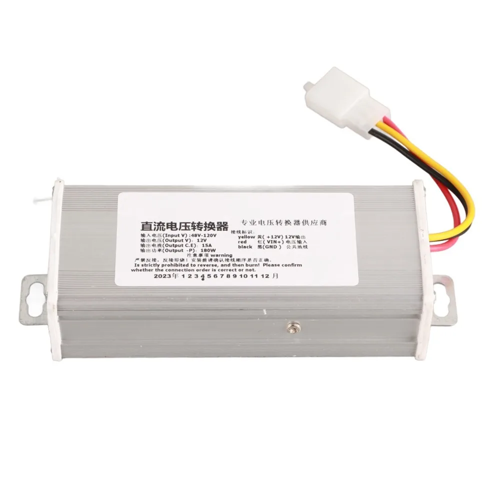

High Efficiency 48V-120V Input DC Converter 12V Output 180W Power Voltage Converter 15A Current Power Converter Electric Scooter