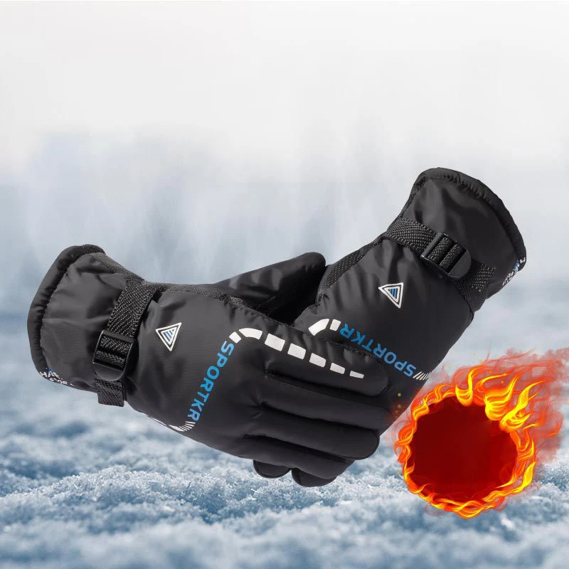 Inverno luvas de ciclismo à prova dwaterproof água antiderrapante esportes ao ar livre esqui ciclismo motocycle luvas quentes unisex equipamentos moto acessórios