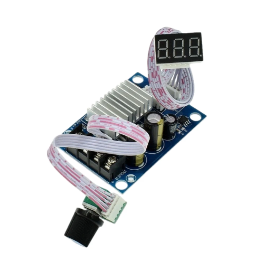 

DC12-24V Motor Governor with Llinear Digital Display Motor Speed Controller PWM 0-100% Speed Adjustable Range Motor Regulator