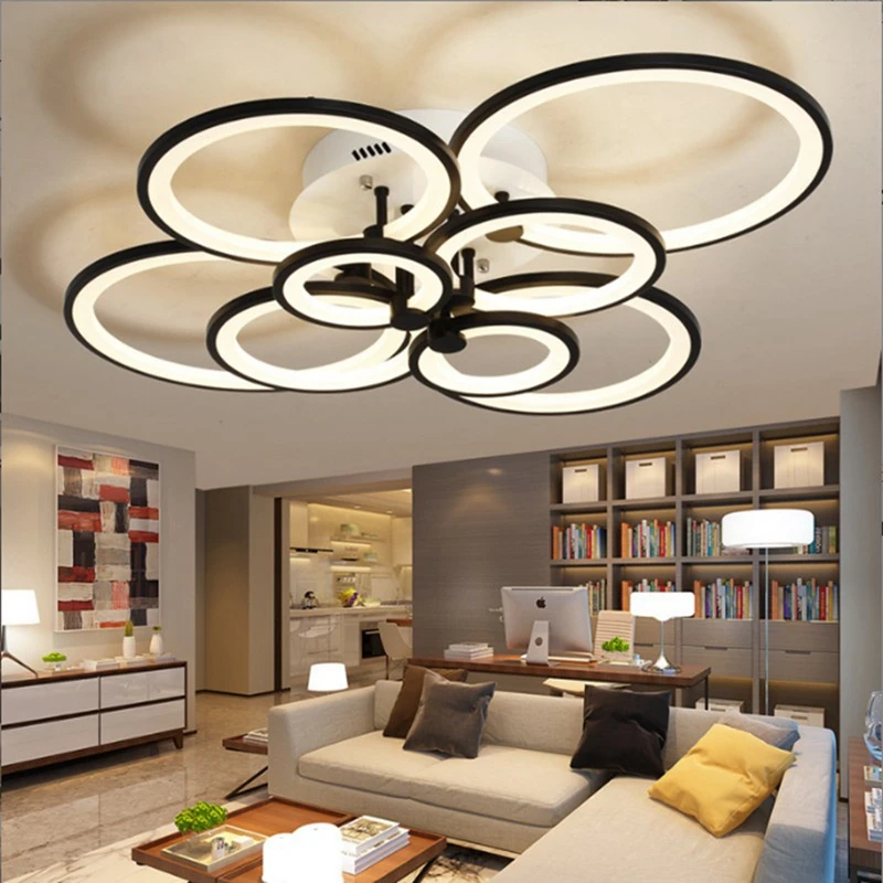 Fashion LED Ceiling Light Modern Pendant Light With Remote Control Creative Living Room Dining Study Interior Decoration Lamps