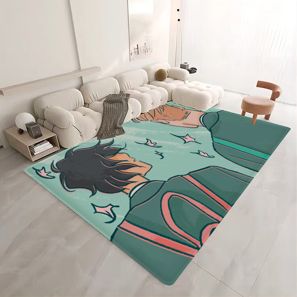 Heartstopper Floor Mat Floor Mat INS Style Soft Bedroom Floor House Laundry Room Mat Anti-skid Household Carpets