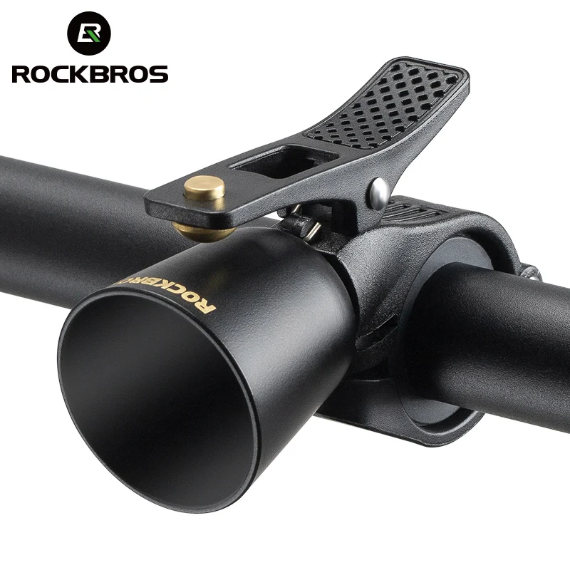 ROCKBROS timbre de cobre para bicicleta de acero inoxidable bocina de bicicleta anillo de advertencia para manillar alarma de sonido para ciclismo accesorios para bicicleta MTB