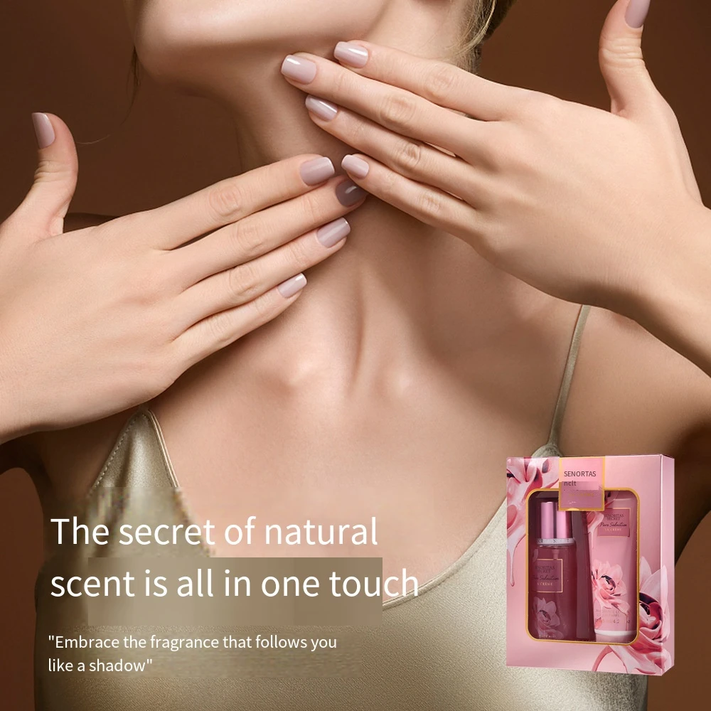 

125ML+125ML Durable Perfume Body Lotion Body Fragrance Set Moisturizing Body Lotion Feminine Charm Fragrance