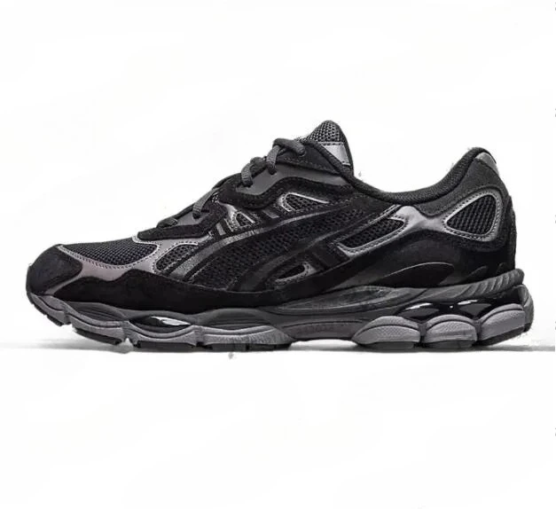 Chaussures de course rétro unisexes, baskets en daim et maille noir-gris, semelle intermédiaire amortissante, respirantes, à lacets, antidérapantes, résistantes à l'usure, chaussures de sport légères pour hommes et femmes, pour la salle de sport, le jogging, la marche quotidienne dans la rue