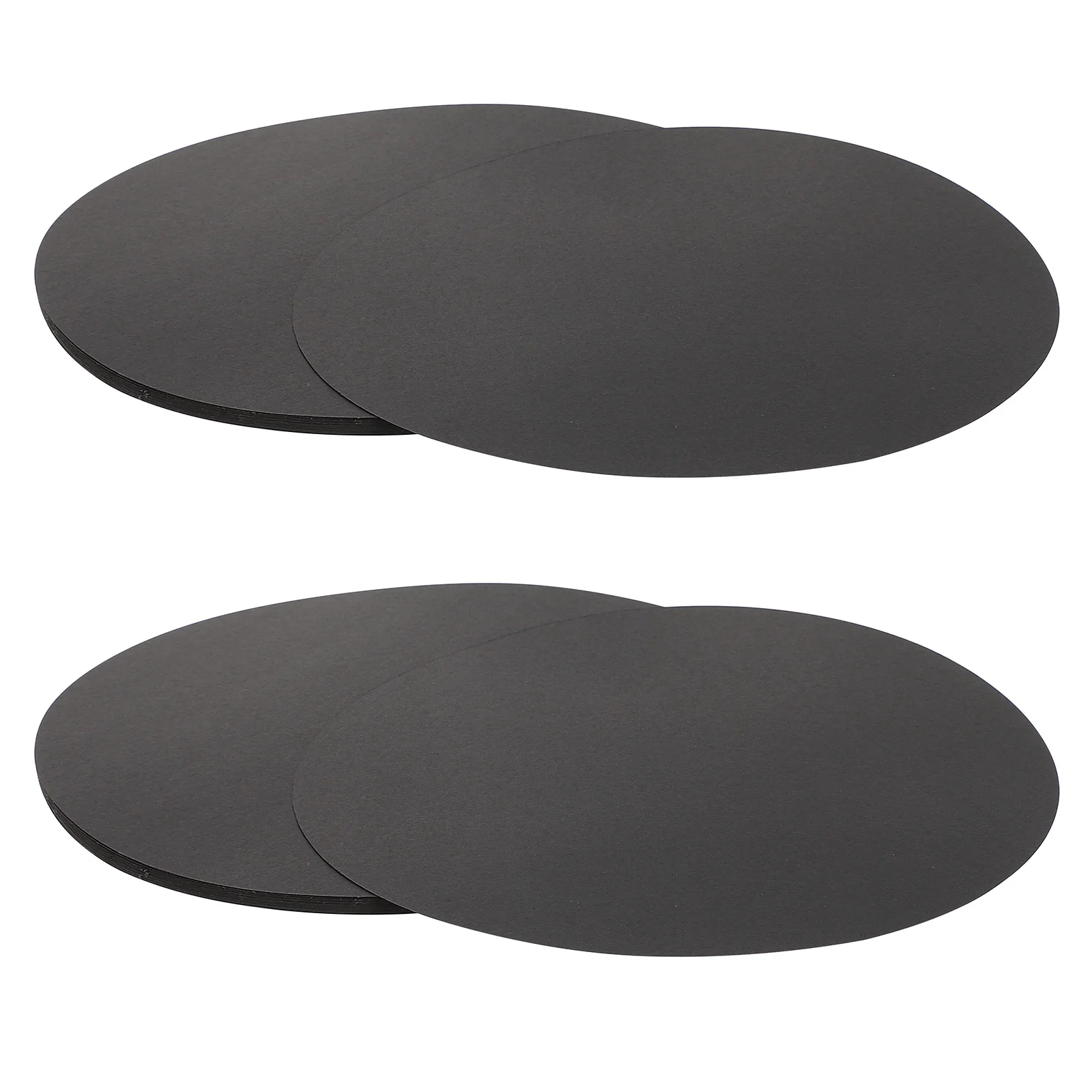 

50Pcs Black Card Paper Thickened Round Drawing Cards DIY Painting Cardboards Art Paperboard for Calligraphy Sketch