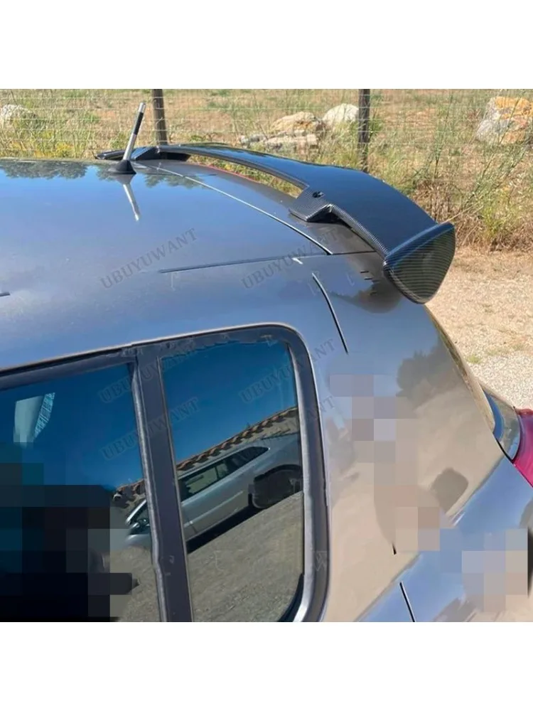 Becquet de lèvre d'aile de toit arrière en plastique ABS noir brillant CLIO, pour Renault Clio 3 rs sport 2006 – 2012