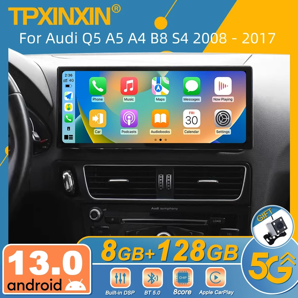 

For Audi Q5 A5 A4 B8 S4 2008-2017 Android Car Radio Multimedia Video Player Wireless Carplay Autoradio Stereo GPS Navi Head Unit