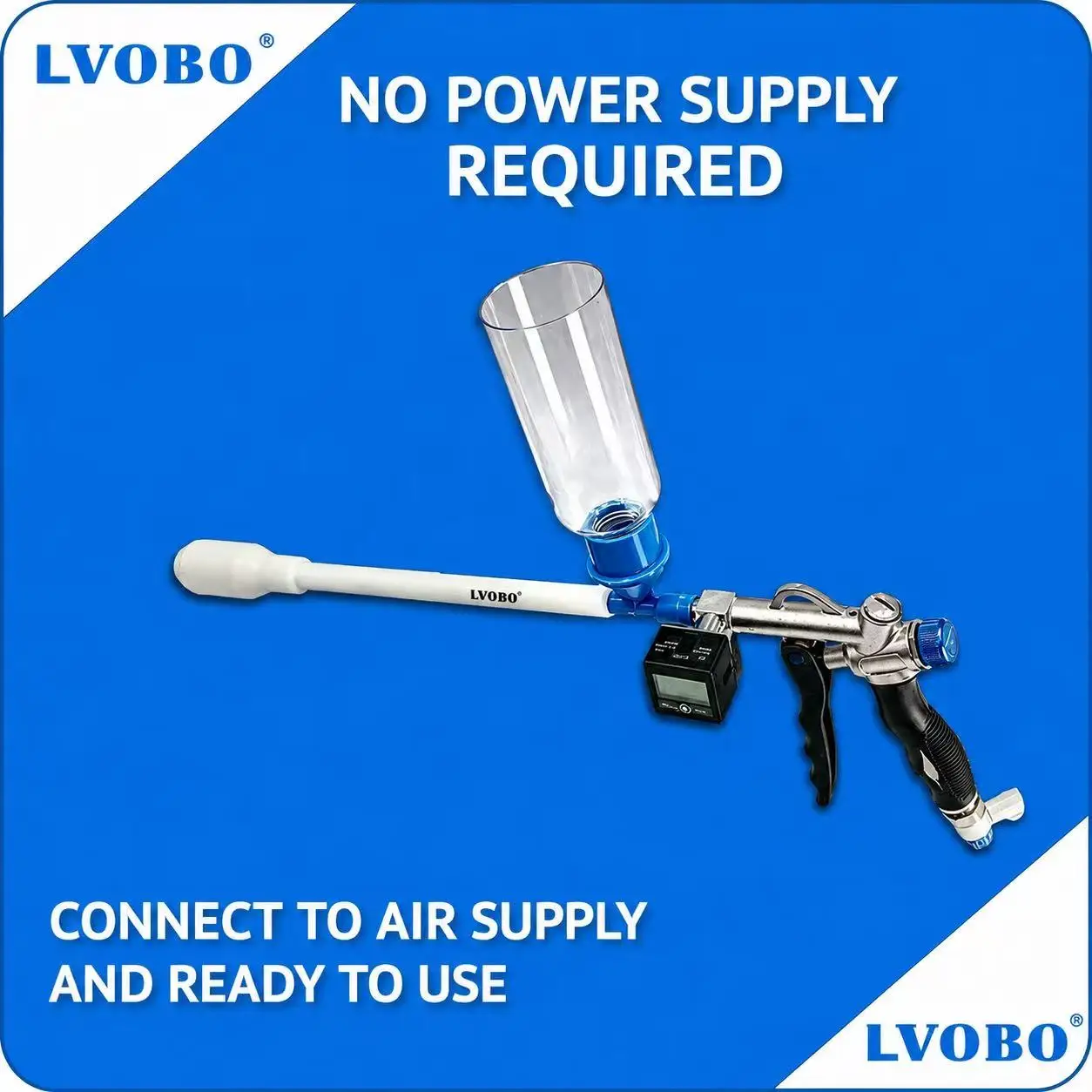 Portable Tribo Powder Coating  Non-Powered Electrostatic Powder Spray System for Laboratory and R&D Applications