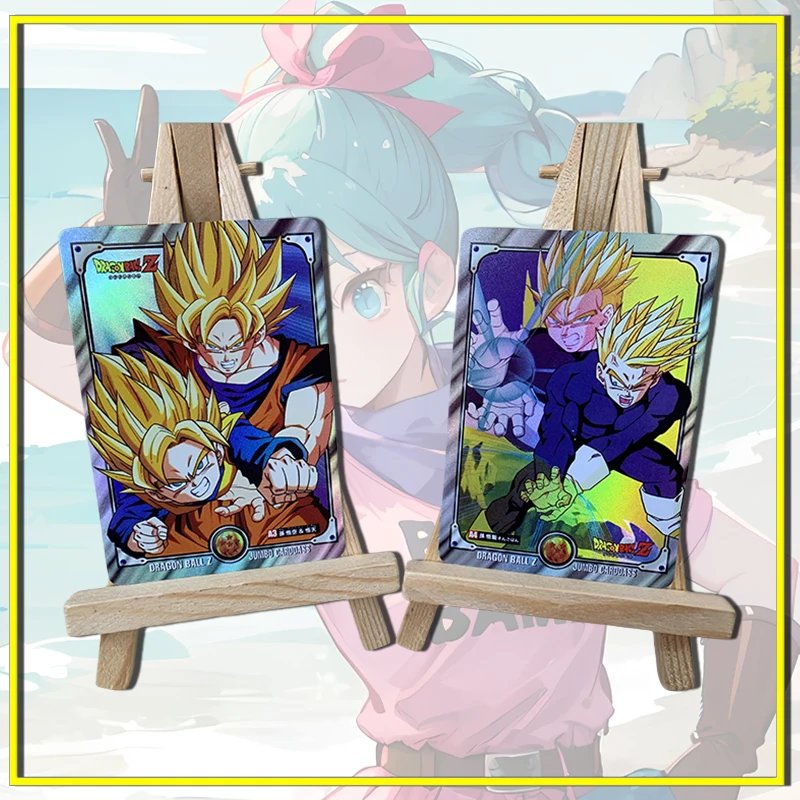 Anime Dragon Ball Son Goku Majin Buu Son Gohan Xtreme DIY homemade flash card boy Toy collection Birthday Christmas gift