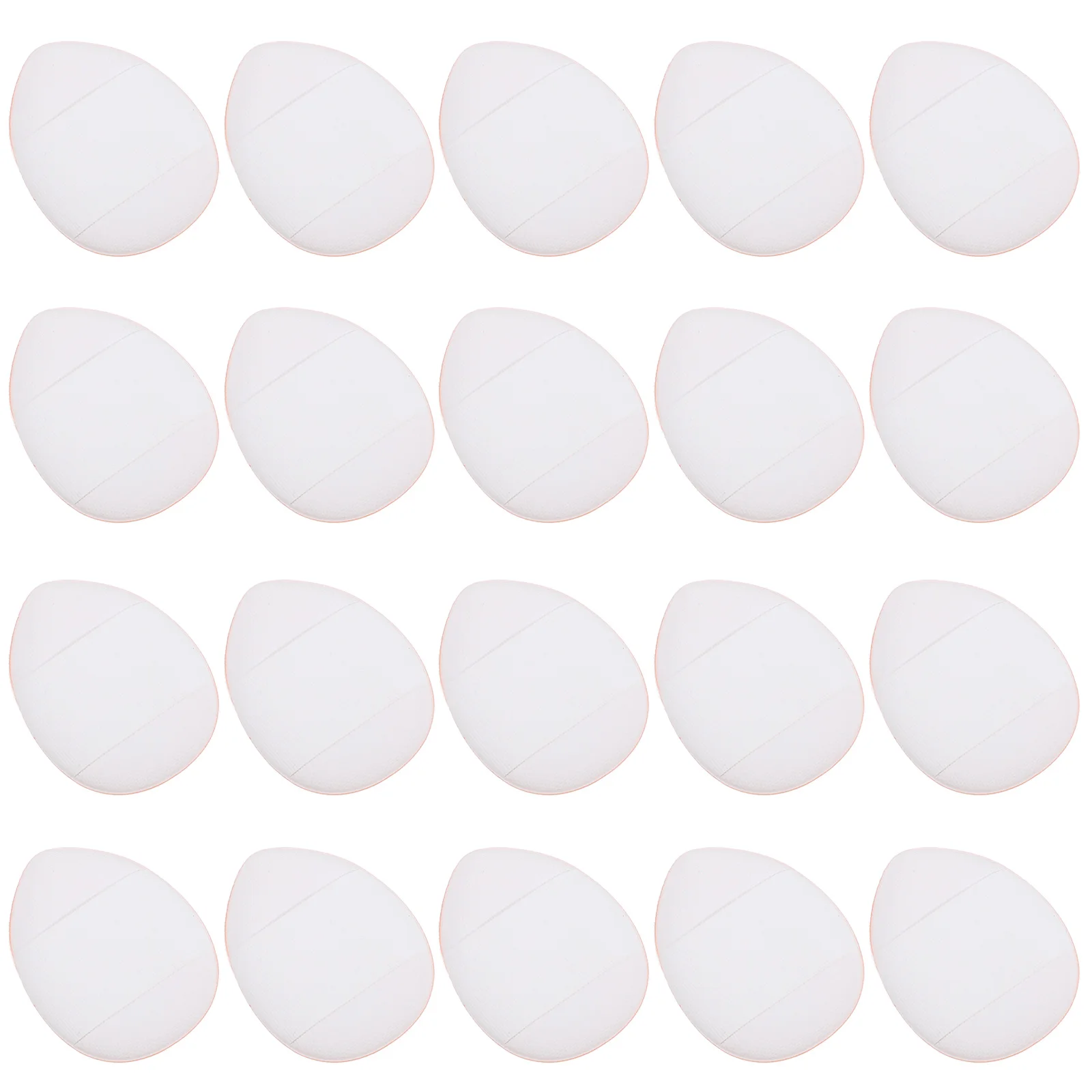 20 stuks mini make-up bladerdeeg poederdons zachte huidvriendelijke compacte make-up spons voor gezicht concealer T-zone gladde toepassing schoonheid