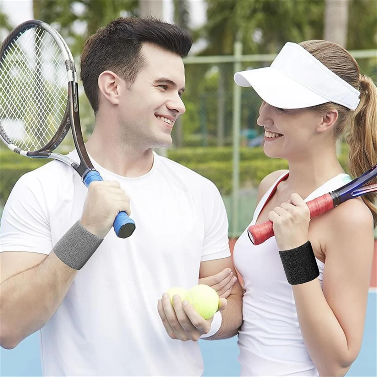 AA44M 1 Pairs Wrist Sweatband  - огляд і ціна Wristband Pair Sweat