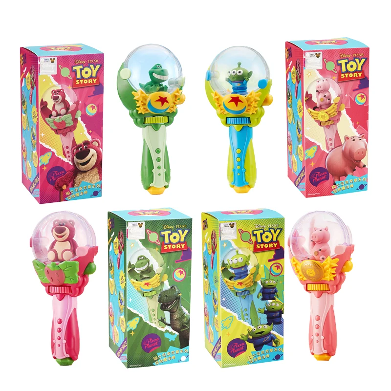 Echte Disney rotierende LOTSO Actionfigur Puppe REX ALIENS HAMM Handgefertigter Zauberstab für Kinder Weihnachtsgeschenk Spielzeug