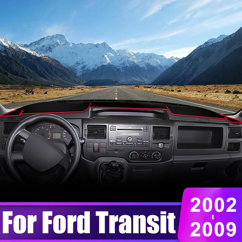 

For Ford Transit 2002 2003 2004 2005 2006 2007 2008 2009 Car Dashboard Cover Instrument Desk Sun Shade Non-slip Pad Accessories