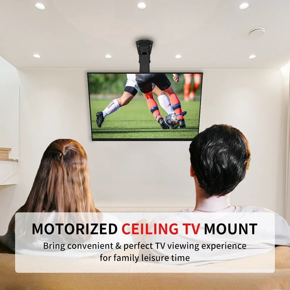 Smart Ceiling TV Mount Drop Down Flip Fold Down With Motor From The Hidden Ceiling TV Mount Bracket Remote Control 2025