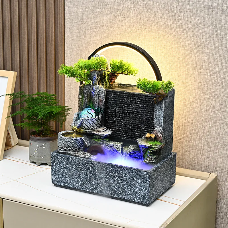 

Circulating water feature office living room entrance feng shui wheel desktop ornament