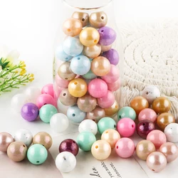 10/20pcs 15MM Glossy Silicone Beads Add Color To Your DIY Pen, Keychain, Bracelet And Other Accessories