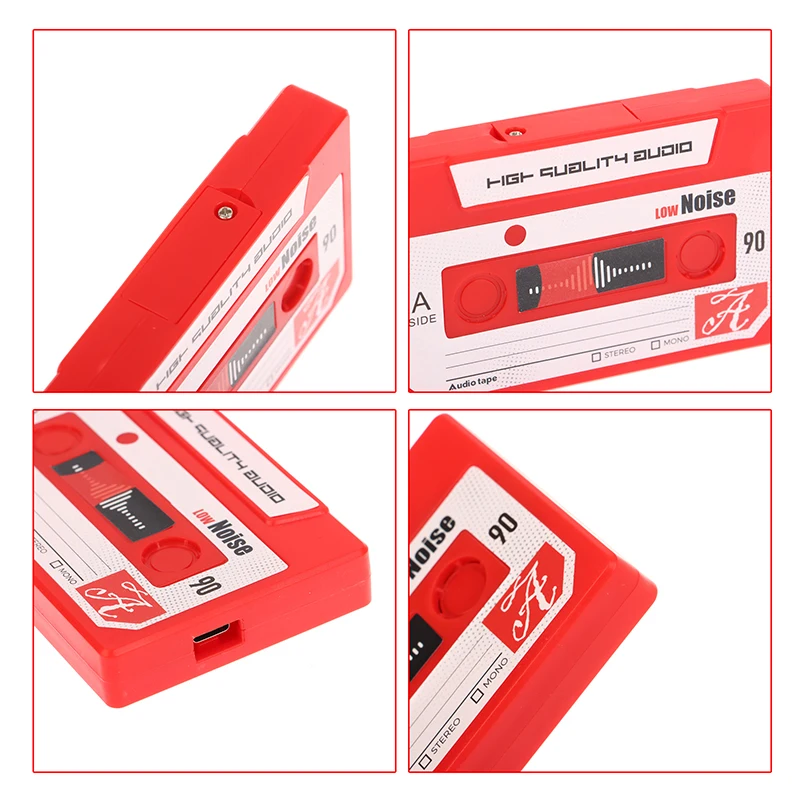 1 قطعة USB قابلة للشحن تسجيل الصوت كاسيت الشريط 60/300 ثانية مسجل صوتي بطاقة المعايدة
