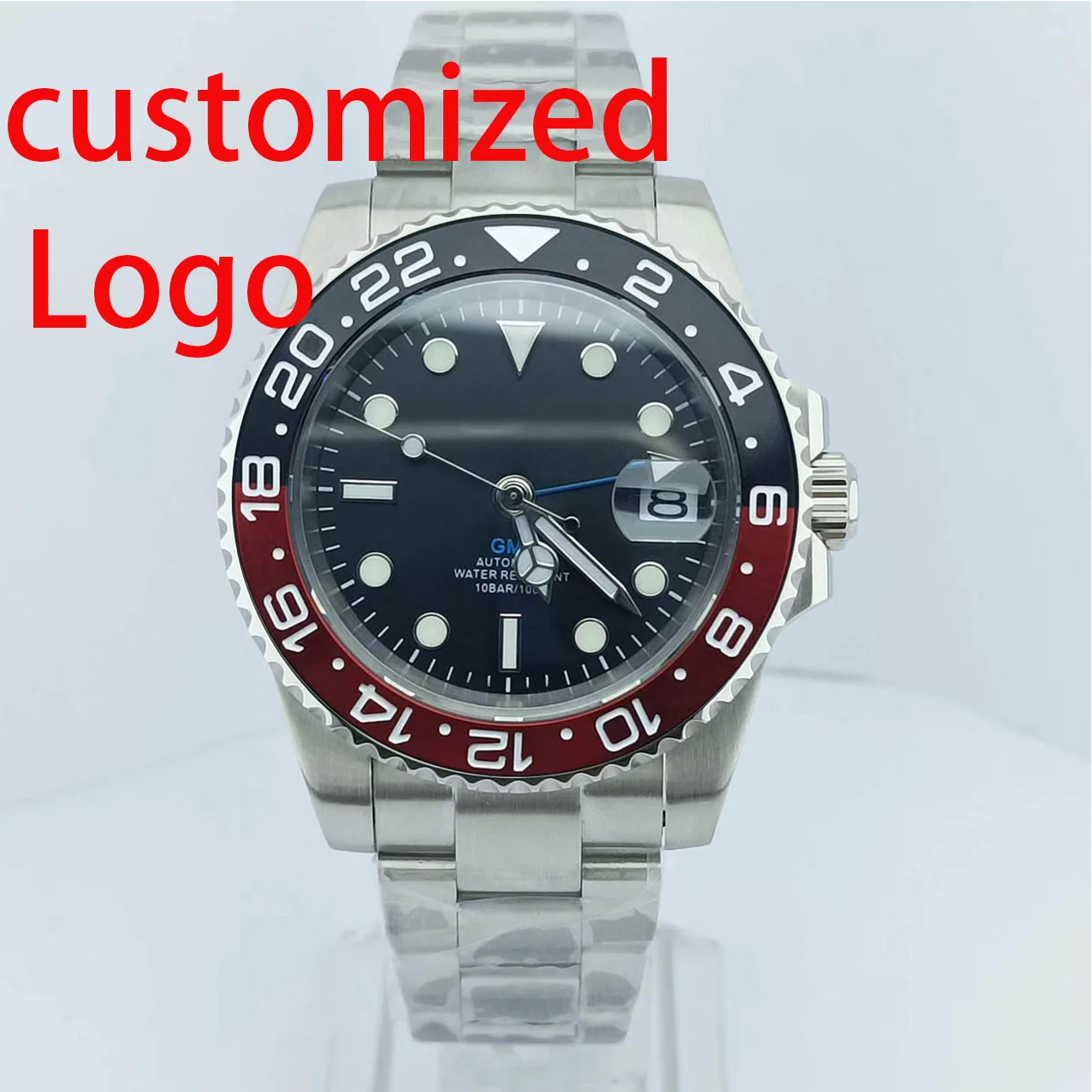 Custom Logo Watch 42MM Men's Watch NH34 Automatic Mechanical Movement 316l Steel Case Sapphire Crystal Waterproof Watch