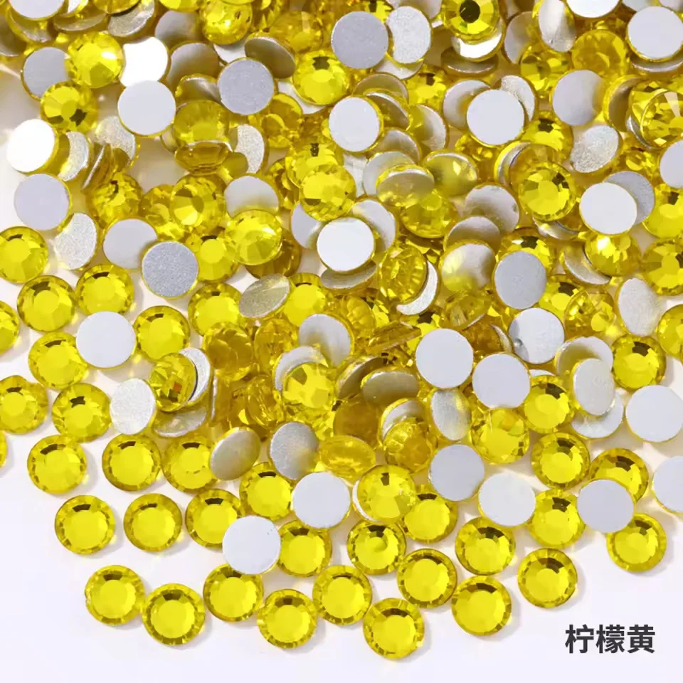 ss6-ss30 Crystal Rhinestones Non Hot Fix Flat Back Strass & Fabric Garment rhinestones for nails Decorations