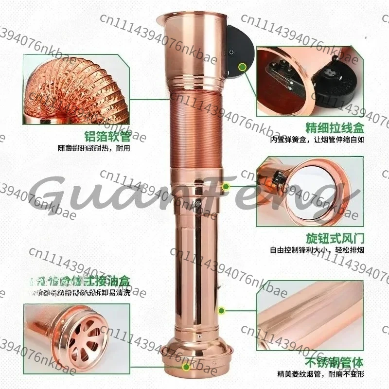 Ventilation System Upper Exhaust Flexible Duct With Fan, Flexible Exhaust Air Pipe Ventilation Hose