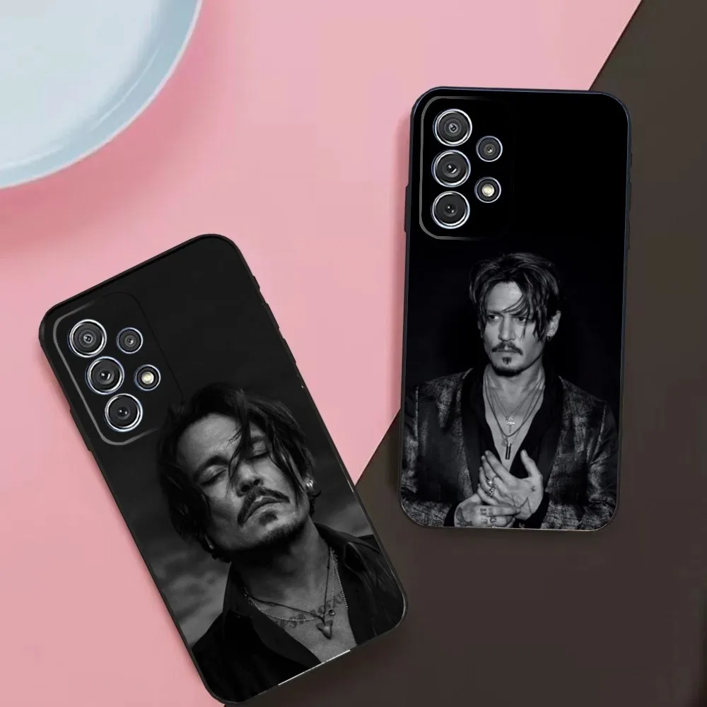 J-Johnny D-Depp Phone Case For Samsung Galaxy A13,A21s,A22,A31,A32,A52,A53,A71,A80,A91 Soft Black Phone Cover