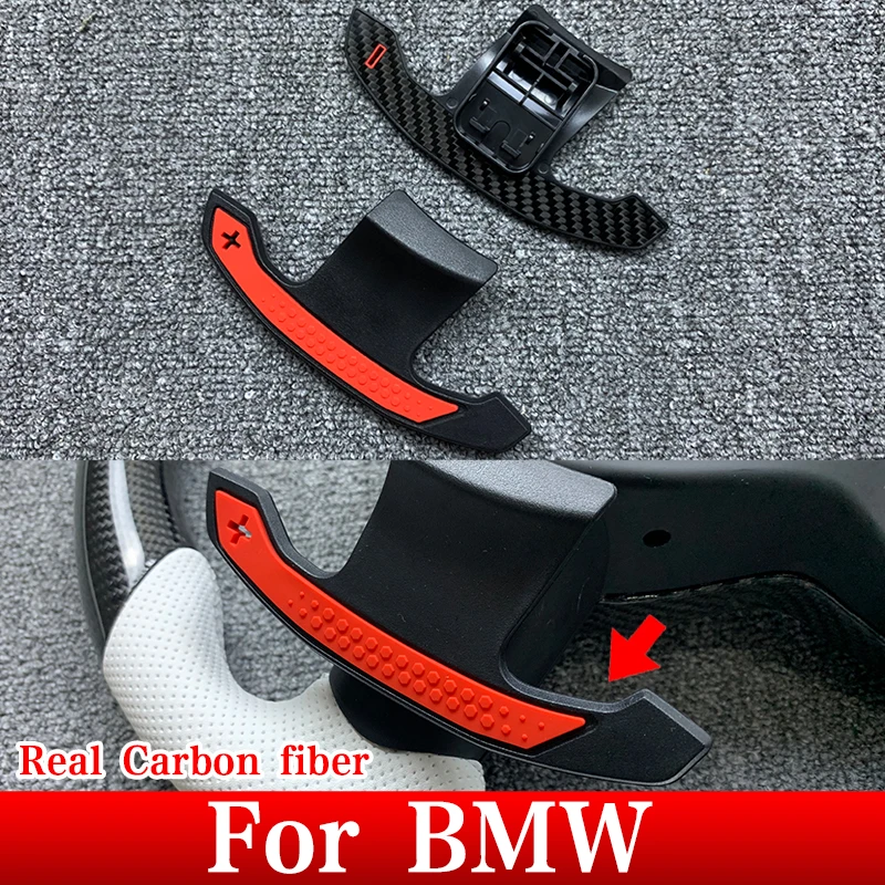 

For BMW G20 G30 G01 G05 G08 G06 G22 G42 G21 F30 F31 F32 F33 F15 F16 F10 X3 4 5 Series Shift Paddle Steering Wheel Carbon Fiber