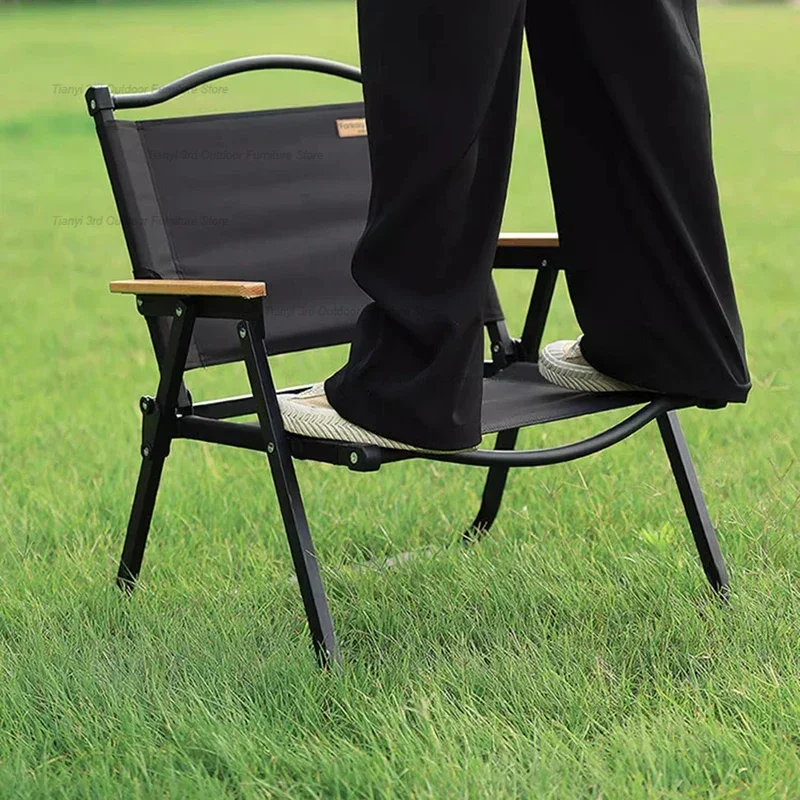 مسند الظهر كراسي الشاطئ الاسترخاء خفيفة الوزن نزهة قابلة للطي كراسي الشاطئ الألومنيوم التخييم الصيد الأثاث في الهواء الطلق Cadeira TYOC