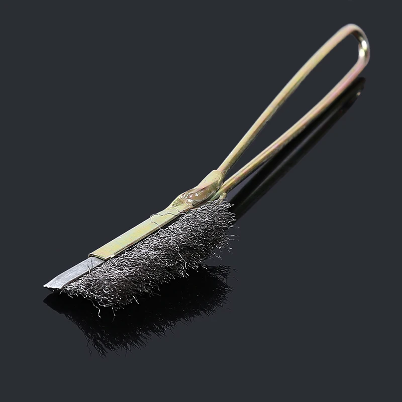 Wire Brush Stainless Steel Gap Groove Cleaning Tools Multi-function Straight Head Mini Scrubbing Rust Removal Brushes For Home