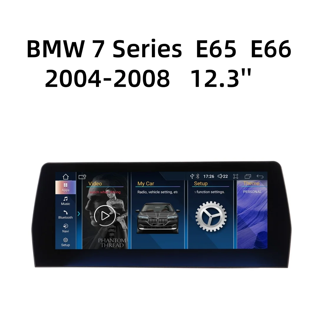 

12.3 Inch Android 13 For BMW 7 Series E65 E66 2004-2008 Car Multimedia GPS Audio Radio Stereo Navigation Player CarPlay