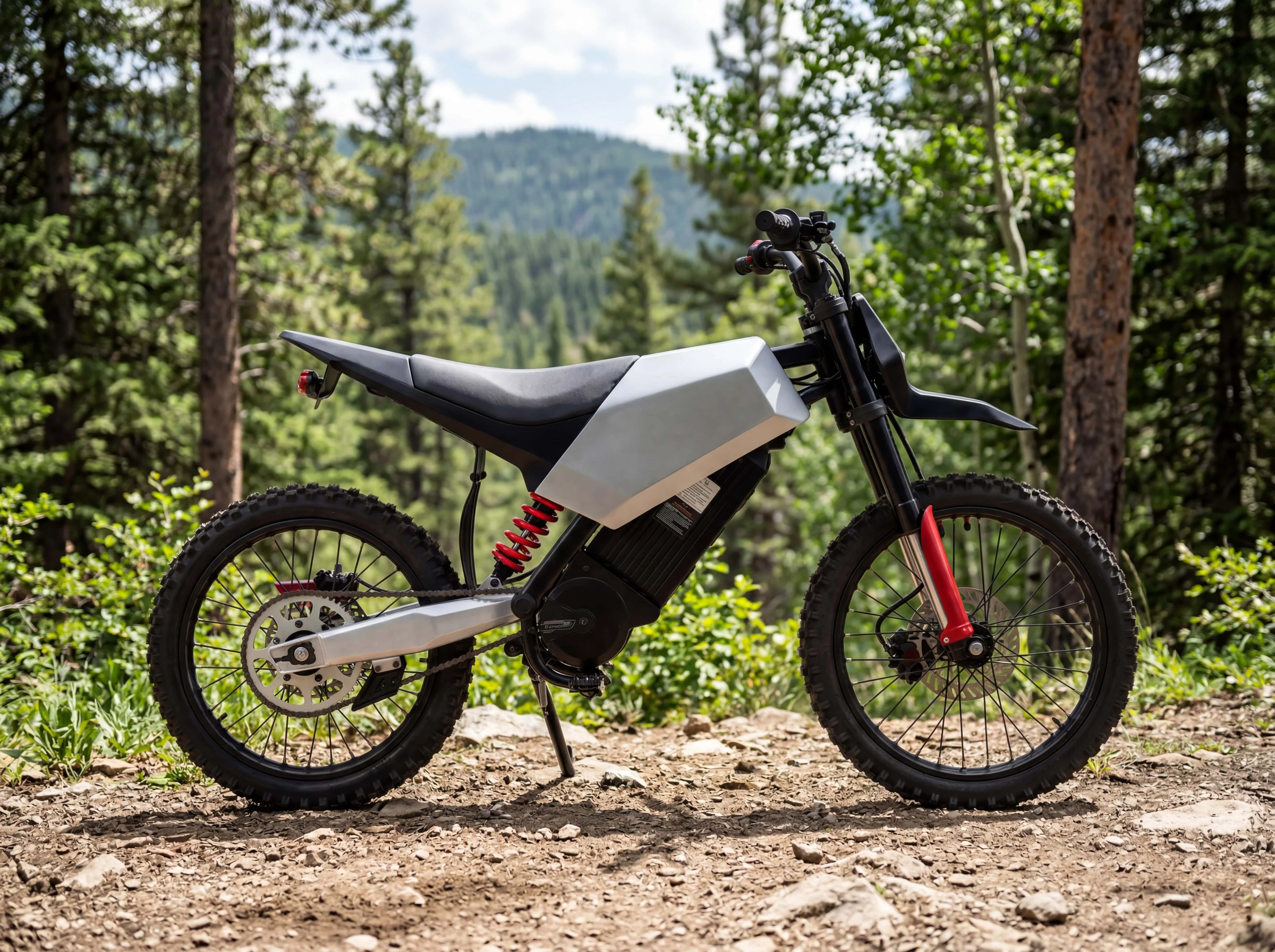 SXLLMimbob Adult 60v/27ah Off-Road Electric Motorbike Integrated Lithium Battery 3-Speed Max Speed 70km/h 2500w Power