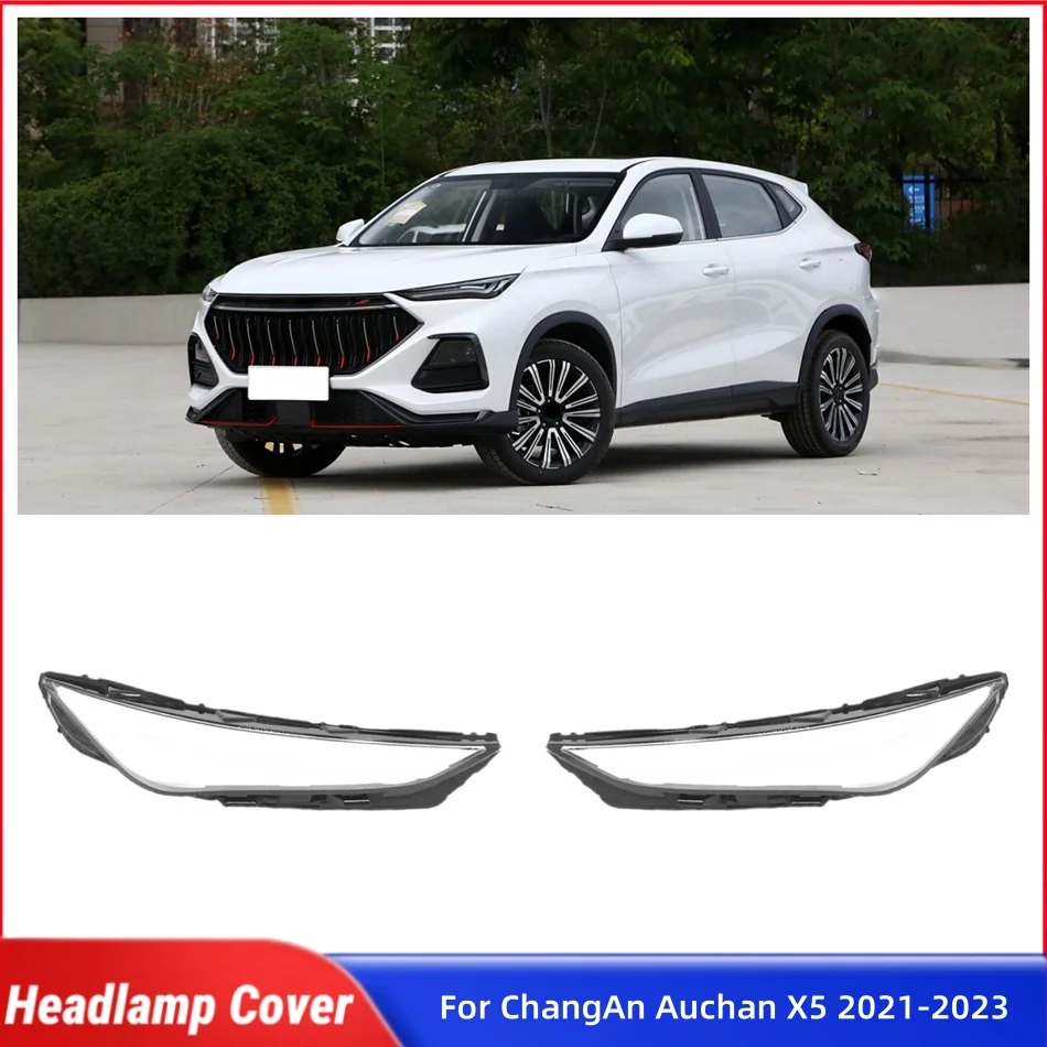 

For ChangAn Auchan X5 2021 2022 2023 Car Front Headlight Lens Cover Lampshades Lamp Shell Headlight Shell Lens