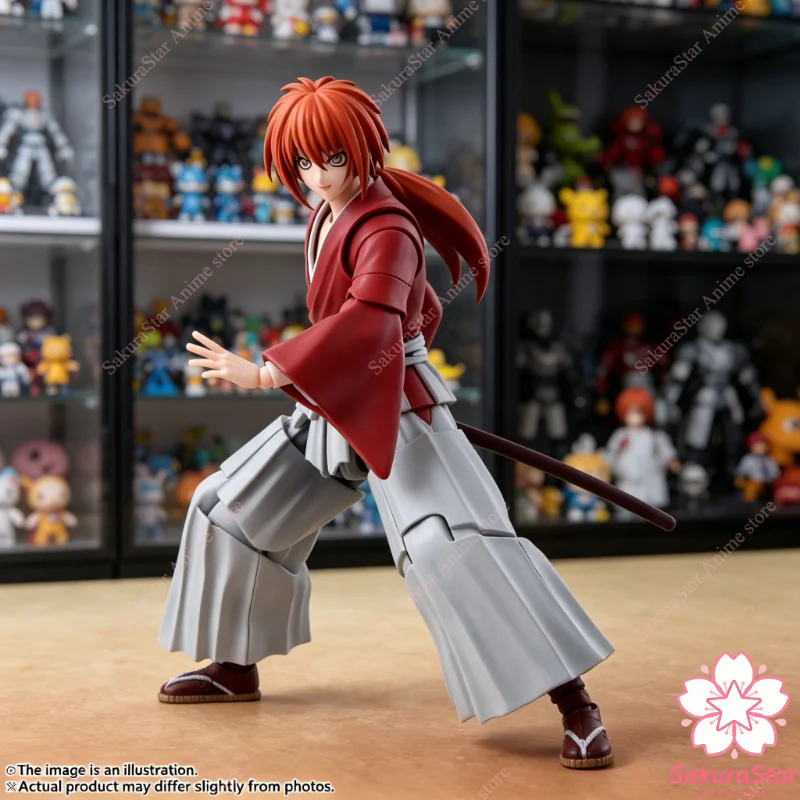 

【In Stock】Original Bandai SHF Himura Kenshin Rurouni Kenshin Anime Action Figure Saitō Hajime Shinomori Aoshi Collectible Model