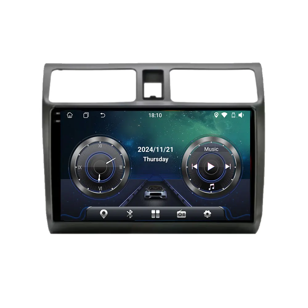 Android 14 Autoradio Voor Suzuki Swift 2003-2006 2007 2008 2009 2010 Multimedia Speler Stereo Carplay AUTO Head Unit WIFI 4G BT - afbeelding 2