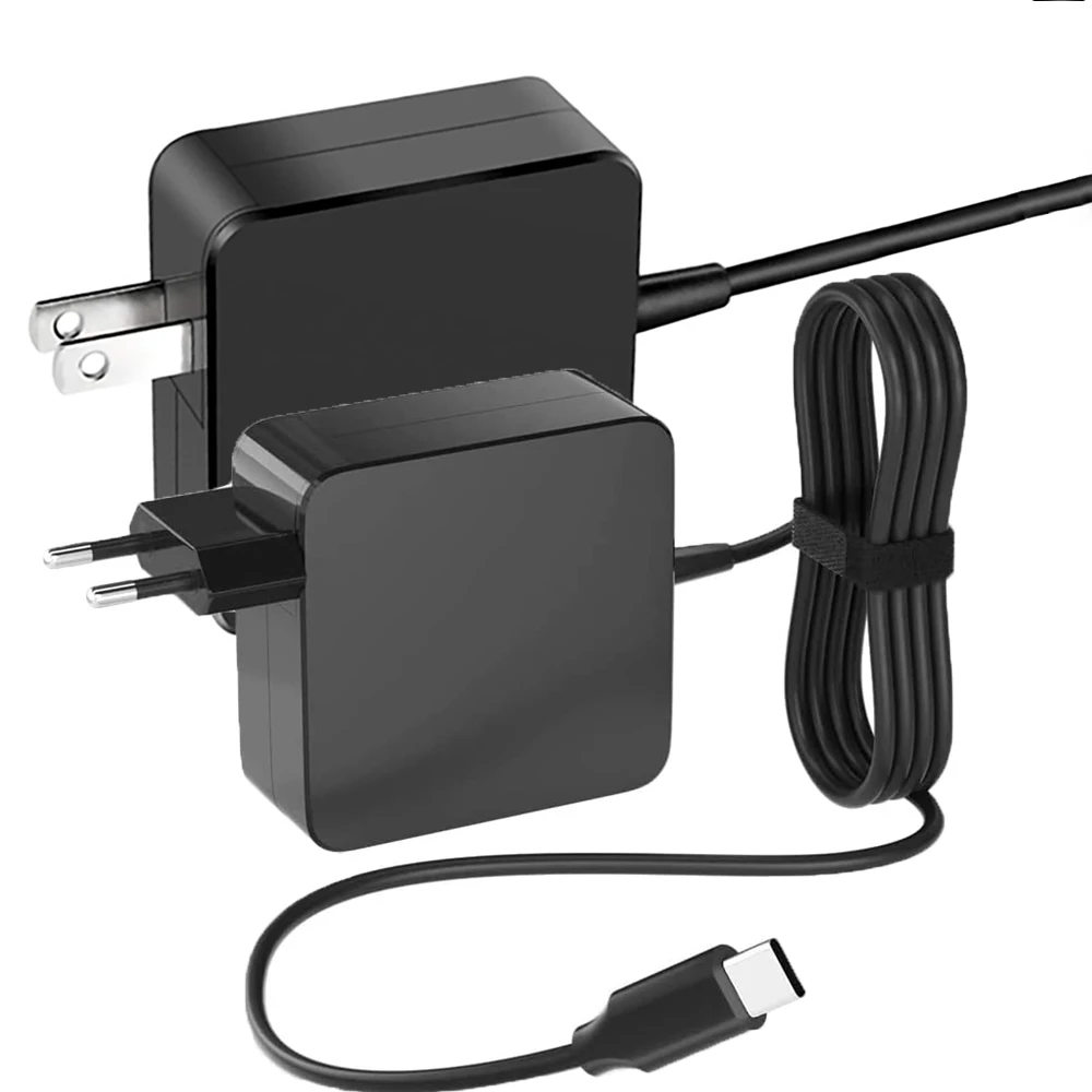 

65W USB C Power Adapter Type C Power PD Wall Fast Charger Fort Mac Book Pro, Dell Latitude, Lenovo, Huawei Matebook, HP Laptops